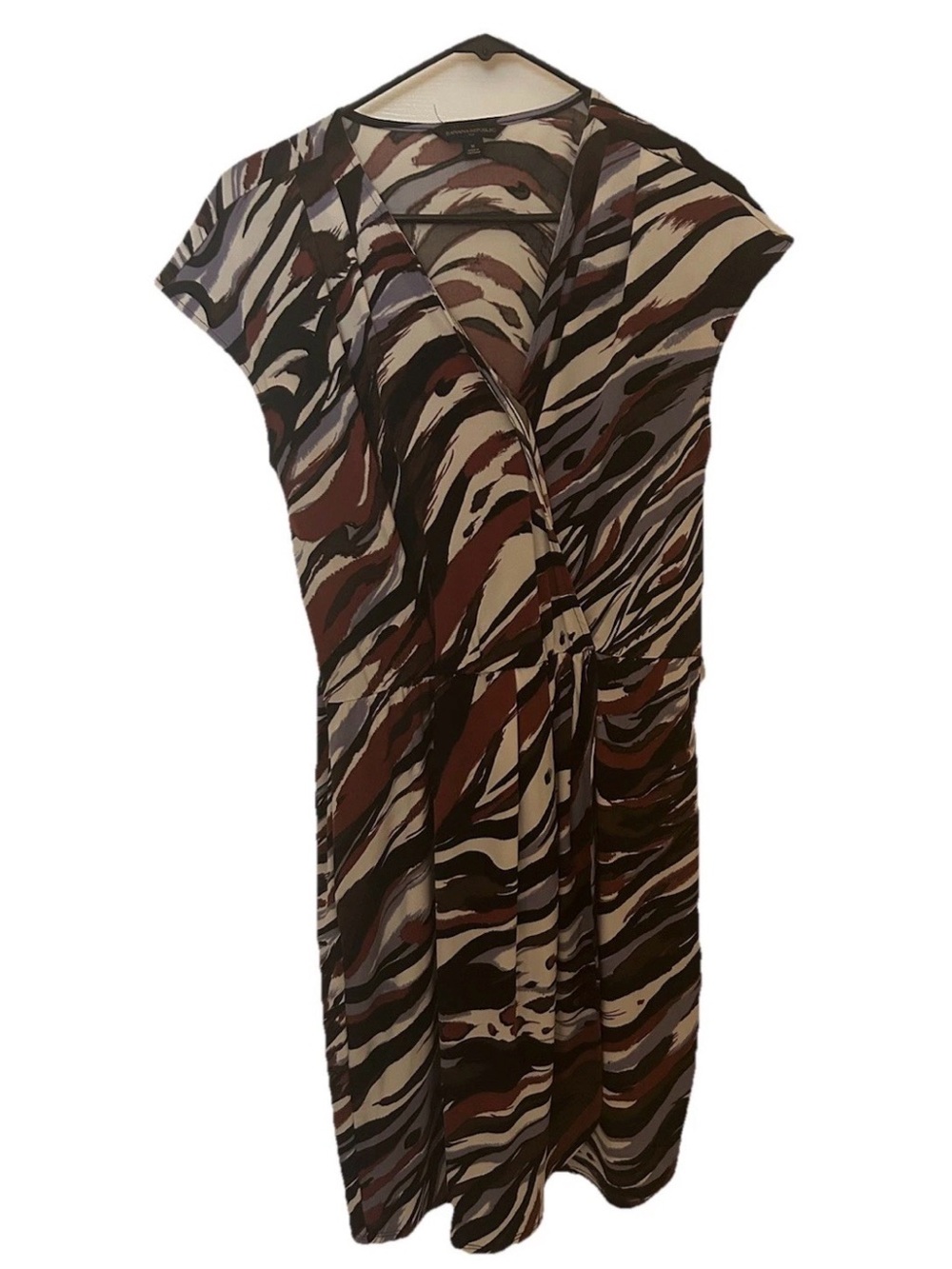 Banana Republic Sheath Wrap Dress Women’s Multicolor Knit Short Sleeve